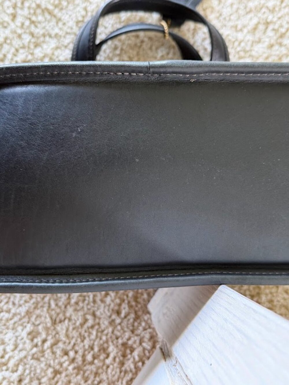 Vintage Black Leather Coach Bleecker Satchel - Picture 3 of 8